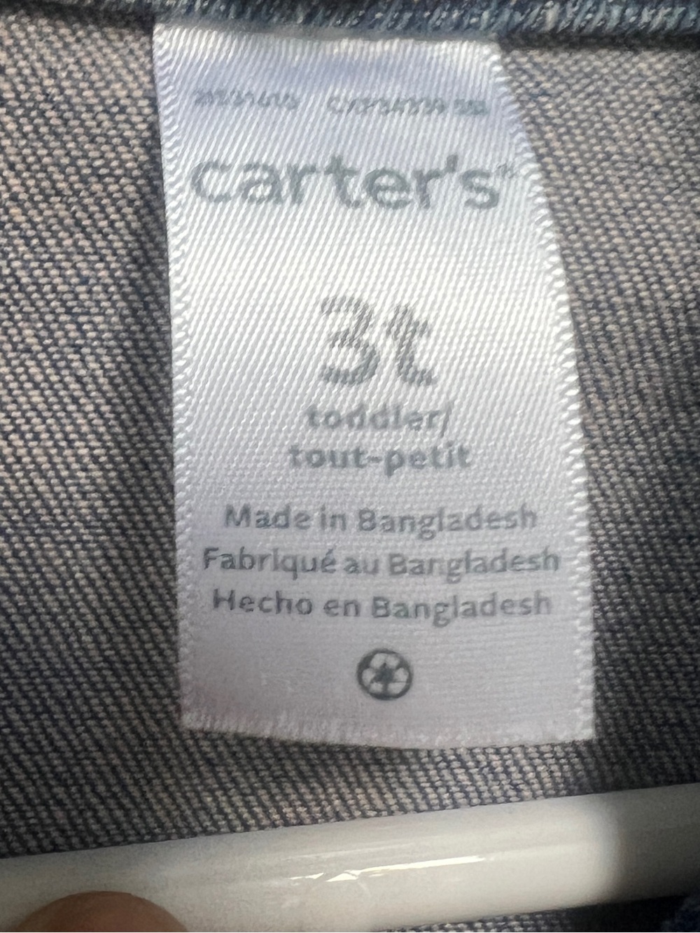Girl’s Carters Jean Jacket (Size 3T) NWT - Picture 3 of 6